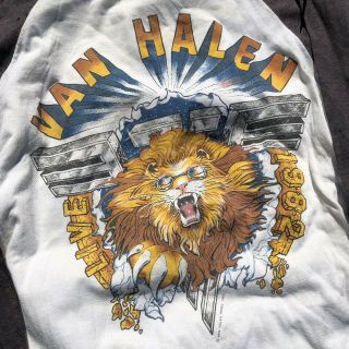 Vintage 1982 Van Halen Concert Tour Tee 80’s Rock T Shirt Size Small 2
