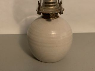 Vintage Red Wing Stoneware Pottery Oil Lamp Lantern Rare 6