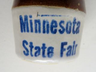 Rare Red Wing Stoneware Minnesota State Fair Miniature FANCY Jug 2