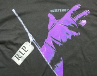 Undertaker Wwf Shirt 1994 - Xl - Black Vintage 90 