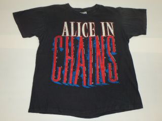 Vintage 1990 Alice In Chains So F K Off Concert Tour T - Shirt Large Rare Grunge