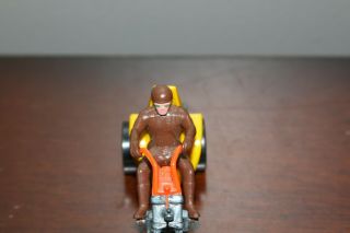 Hot Wheels RRRumblers Squealer motorcycle yellow orange brown driver vintage 2