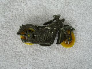 Vintage,  Rare Harley Davidson Motorcycle Police,  Yellow Tires Acme Toy