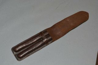 Montblanc Vintage Brown Leather pen case pouch for 2 Pen 2