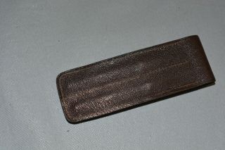 Montblanc Vintage Brown Leather pen case pouch for 2 Pen 6