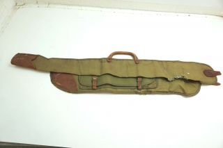 Vintage Wwii Us Army 220 30 Canvas Carry Case For Stevens Trench Shotgun Rifle ?