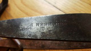 Newhouse 2 Antique Trap,  Parts,  Hand Forged Springs,  Oval Chain,  Rare 3