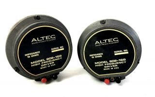 Vintage Altec Lansing Model 802 - 16g Horn Drivers W/ Factory Diaphragms