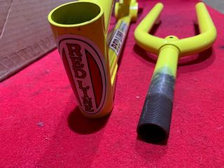 NOS VINTAGE REDLINE MX - II FRAME AND FORK YELLOW BMX FREESTYLE RACING 5