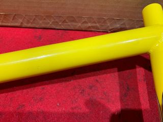NOS VINTAGE REDLINE MX - II FRAME AND FORK YELLOW BMX FREESTYLE RACING 7