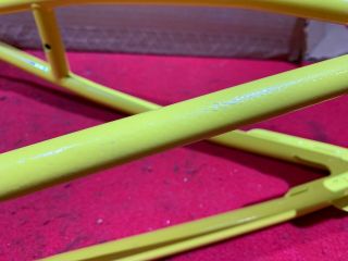 NOS VINTAGE REDLINE MX - II FRAME AND FORK YELLOW BMX FREESTYLE RACING 9