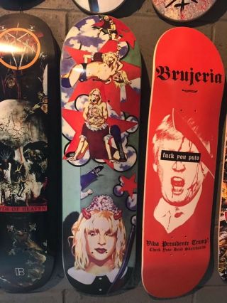 Foundation Courtney Love Kurt Cobain Nirvana Olson Skateboard Deck Vintage 90s