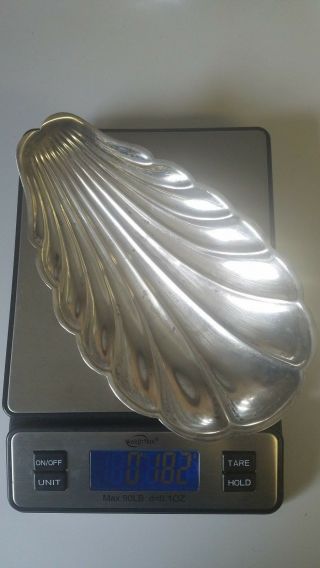 Reed & Barton Sterling Silver Footed,  Scalloped Shell Dish 6.  4 Oz Not Scrap
