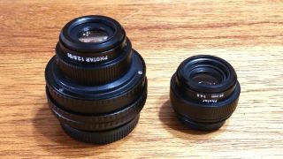 Leica Leitz Photars: 50mm F2.  8 And 80mm F4.  5.  Rare