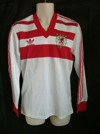 Vintage Adidas Wales 1980 Football Shirt/ Prototype