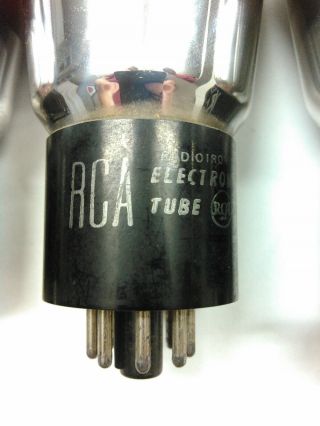 (3) Vintage 6B4G Vacuum Tubes Tung Sol RCA KEN - RAD Black Glass Made USA 1940 ' s 3