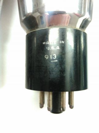 (3) Vintage 6B4G Vacuum Tubes Tung Sol RCA KEN - RAD Black Glass Made USA 1940 ' s 6