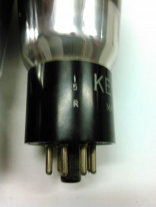 (3) Vintage 6B4G Vacuum Tubes Tung Sol RCA KEN - RAD Black Glass Made USA 1940 ' s 7