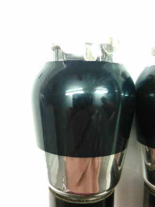 (3) Vintage 6B4G Vacuum Tubes Tung Sol RCA KEN - RAD Black Glass Made USA 1940 ' s 8