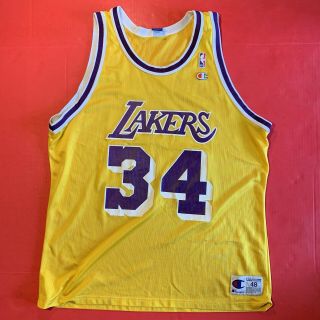 Vintage 90s Nba Champion Jersey Shaquille O 