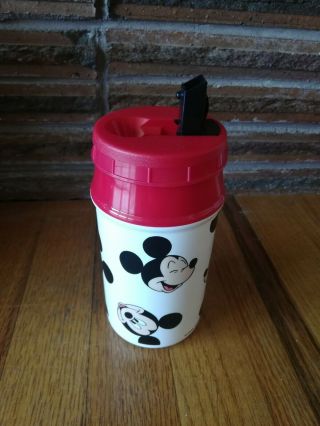 Vintage Walt Disney Aladdin Mickey Mouse Head Lunch Box With Thermos Container 3