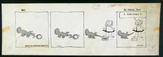 Rare Early B.  C.  Comic Strip Drawn By Johnny Hart 11/29/58