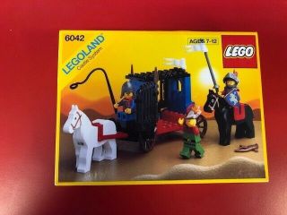 Vintage 1990 Lego® Castle Crusaders Set 6042 Dungeon Hunters Nib