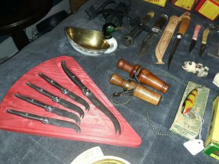 Vintage Junk Drawer Guys & Gals More Estate Leftovers sports,  knives ect 10
