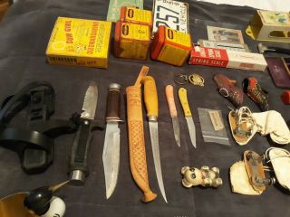 Vintage Junk Drawer Guys & Gals More Estate Leftovers sports,  knives ect 6
