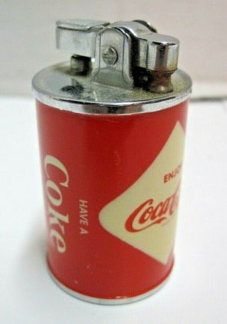 Vintage Enjoy Coca - Cola Can Lighter Have A Coke 12 Ounce Japan Smoking Table