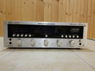 Vintage MARANTZ 2240 Stereo Receiver,  serviced,  cleaned,  with L.  E.  D.  upgrade 2