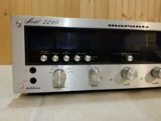 Vintage MARANTZ 2240 Stereo Receiver,  serviced,  cleaned,  with L.  E.  D.  upgrade 3