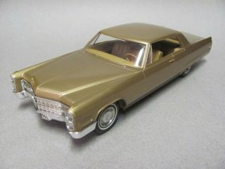 Stately 1966 Cadillac Coupe Deville 1/25 Scale Promo Car - Antique Gold Metallic