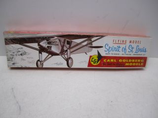 Nos Vintage - Cg Carl Goldberg Flying Model Spirit Of St.  Louis 21 "