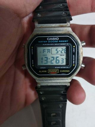 Vintage Casio Shock Resist 200m 691 Dw - 5600 Alarm Chrono Watch