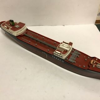 Vintage 1960’s Texaco Toy Tanker North Dakota Plastic Oil Ship