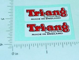 Pair Triang Text Logo Replacement Stickers Tg - 004