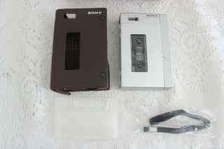 VINTAGE SONY BM - 12 PORTABLE BUSINESS / DICTATION MACHINE W/ ORIG BOX & CASE 2