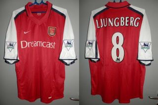 Shirt Arsenal 2000 - 2001 - 2002 Ljungberg Jersey England Premier Nike Vintage