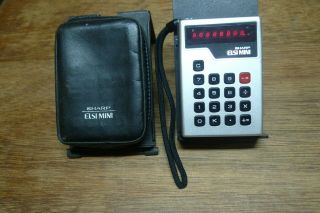 Sharp El - 801 Rare Led Vintage Calculator Perfectly