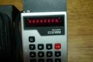 SHARP EL - 801 RARE LED VINTAGE CALCULATOR PERFECTLY 2