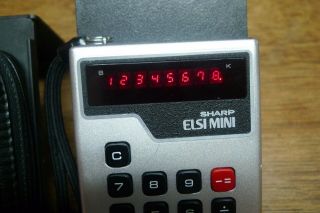 SHARP EL - 801 RARE LED VINTAGE CALCULATOR PERFECTLY 4