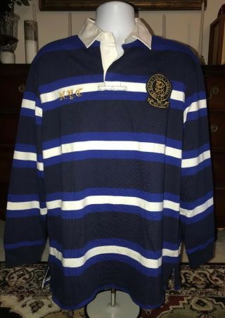 Vintage Polo Ralph Lauren Rugby Embroidered Nyc Men 