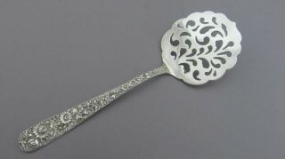 S.  Kirk & Son Repousse Sterling Silver Pierced Tomato Server.