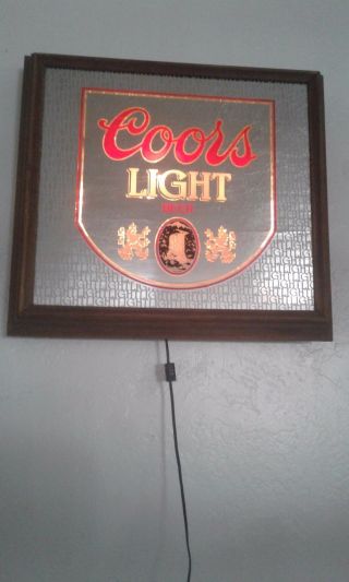 Vintage Coors Light Lightbox Collectible