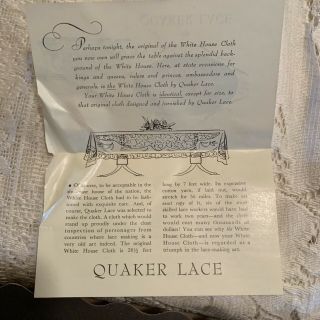 Vintage Quaker Lace White House Natural 63x83 6