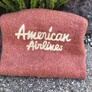 American Airlines Vintage Heavy All Wool Kenwood Blanket