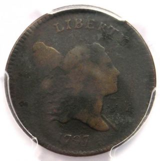 1797 Liberty Cap Flowing Hair Half Cent 1/2c - Pcgs Vg Detail - Rare Coin