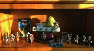 Vintage Star Wars.  Jabba The Hutt.  Afa.  Lili Ledy Lando.  Moc.  Weapons & More