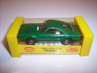 Vintage 1960s Aurora Thunderjet 1379 " Green " Toronado T - Jet Ho Slot Car